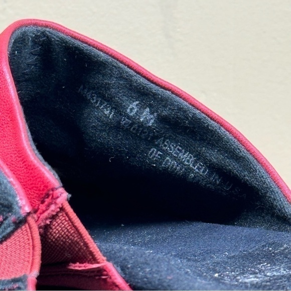 Munro Kala Slide Sandal - Red Leather - size 6 - Picture 11 of 15